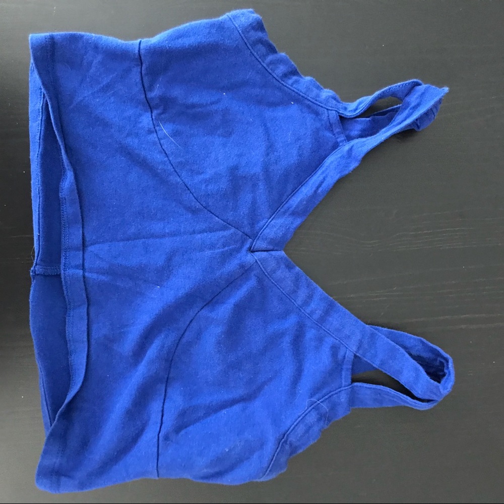 Blue crop top